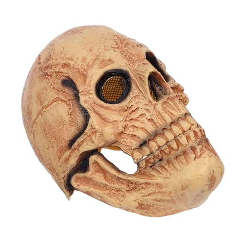 WRITWAA Realistische Halloween Skull Maske mit Beweglichem Unterkiefer Skelett Kopfmaske für Erwachsene Gruselige Totenkopf Gesichtsmaske Vielseitig für Cosplay Partydekoration WRITWAA Realistische Halloween Skull Maske mit Beweglichem Unterkiefer Skelett Kopfmaske für Erwachsene Gruselige Totenkopf Gesichtsmaske Vielseitig für Cosplay Partydekoration von WRITWAA