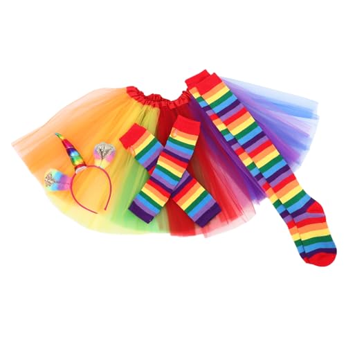 WRITWAA Regenbogen Tutu Kleid Set Für Erwachsene Bunte Mehrlagige Rüschenshorts Für Partys Fotografie Und Kostüme Inkl 1 Rock Handschuhe Socken 1 Haarband WRITWAA Regenbogen Tutu Kleid Set Für Erwachsene Bunte Mehrlagige Rüschenshorts Für Partys Fotografie Und Kostüme Inkl 1 Rock Handschuhe Socken 1 Haarband von WRITWAA