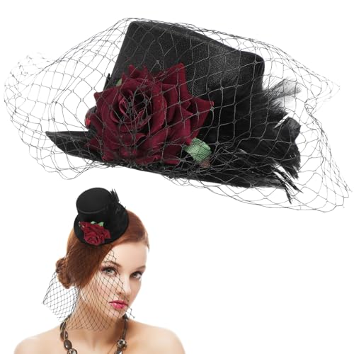 WRITWAA Retro Top -hut Partydekorationen Kostümhut Vintage Top -hut Halloween-clown-hut Halloween - Halloween-hexenhut Für Halloween Hexenhut Für Erwachsene Maskeradehut von WRITWAA