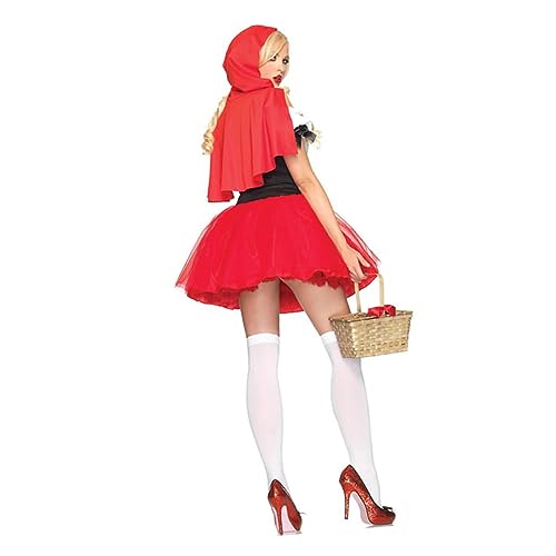 WRITWAA Rotkäppchen Kostüm Für Halloween Rotes Kleid Mit Kopfhaube Ideales Cosplay Outfit Für Kostümpartys Maskeraden Und Fasching Für Erwachsene WRITWAA Rotkäppchen Kostüm Für Halloween Rotes Kleid Mit Kopfhaube Ideales Cosplay Outfit Für Kostümpartys Maskeraden Und Fasching Für Erwachsene von WRITWAA