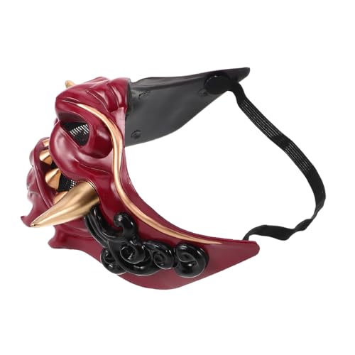 WRITWAA Samurai Cosplay Maske für Männer und Frauen für Festivals Halloween Feiern und Theateraufführungen WRITWAA Samurai Cosplay Maske für Männer und Frauen für Festivals Halloween Feiern und Theateraufführungen von WRITWAA