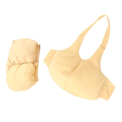WRITWAA Santa Claus Kostüm Gepolsterter Bauch und Fake Booty Verkleidung für Weihnachten und Halloween Lustiges Grandma Cosplay Accessoire für Party und Festtagsfeier Einfach Anzuziehen von WRITWAA
