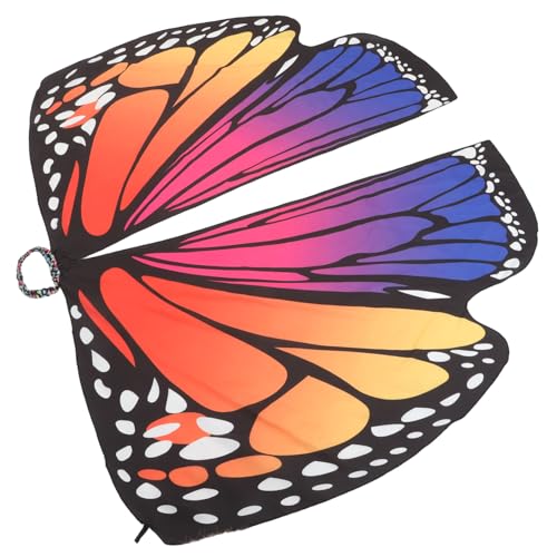 WRITWAA Damen Polyester Umhang Mit Schmetterlingsflügeln Rotierender Cape Für Cosplay Kostümparty Und Besondere Anlässe Große Schmetterlingsmuster Und Rosé WRITWAA Damen Polyester Umhang Mit Schmetterlingsflügeln Rotierender Cape Für Cosplay Kostümparty Und Besondere Anlässe Große Schmetterlingsmuster Und Rosé von WRITWAA