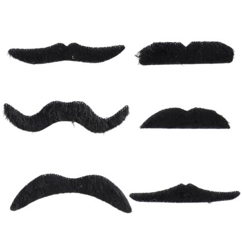 WRITWAA Selbstklebende Fake Schnurrbärte Aus üsch Lustige Kostü Accessoires Für Karneval Halloween Und Maskerade Partys von WRITWAA