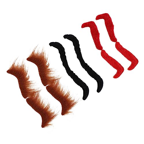 WRITWAA Selbstklebende Halloween Fake Augenbrauen Für Kostümpartys Cosplay Und Maskerade Realistische Simulation Augenbrauen Für Lustige Verkleidungen Und Festlichkeiten von WRITWAA