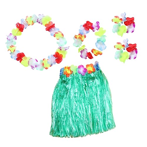 WRITWAA Set Grasrock Anzug Blume Erwachsene Natürlicher Stil Tropisch Bunt Accessoires Gefälschte Motto Geburtstag Hula Rock Leis Meerjungfrau Kostüm Kleid Grün WRITWAA Set Grasrock Anzug Blume Erwachsene Natürlicher Stil Tropisch Bunt Accessoires Gefälschte Motto Geburtstag Hula Rock Leis Meerjungfrau Kostüm Kleid Grün von WRITWAA
