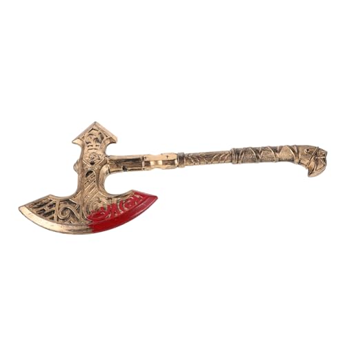 WRITWAA Simulierte Wikingeraxt Für Cosplay, Realistisches Kostümzubehör Für Mittelalterliches Halloween, Cosplay-requisit, Halloween- -requisit, Kinderaxt-Spielzeug von WRITWAA