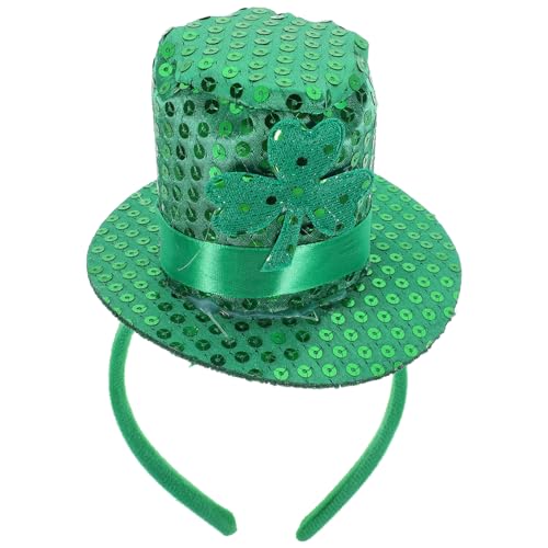WRITWAA St Patrick's Day Haarreif mit Grünem Kleeblatt Komfortabler Kopfschmuck für Irische Festivals Partys und Paraden Langlebiges Detailreiches Design Vielseitige Festivaldekoration von WRITWAA