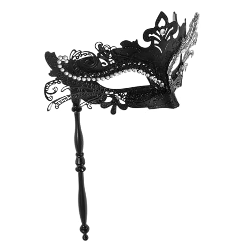 WRITWAA Stilvolle Cosplay Karnevalsmaske mit Strassdetails für Damen Abnehmbare Kostümrequisite für Partys und Besondere Anlässe von WRITWAA