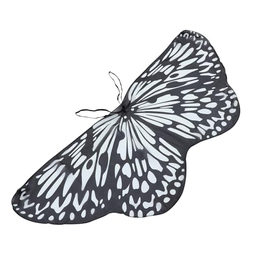 WRITWAA Strandschal Schmetterling Flügel Kind Mantel Party Weiß Polyester von WRITWAA