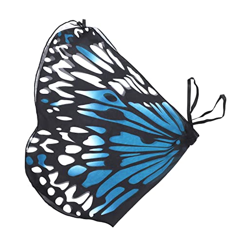 WRITWAA Strandschal Schmetterling für Mädchen Party Butterfly Wings Bulk Flügel Schal Flügel Umhang Schalflockenflügel Polyester Blau WRITWAA Strandschal Schmetterling für Mädchen Party Butterfly Wings Bulk Flügel Schal Flügel Umhang Schalflockenflügel Polyester Blau von WRITWAA
