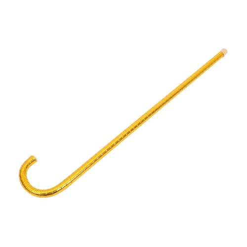 WRITWAA Tanz Krücke Goldfarben Tanzperformance Krücke für Cosplay Partys Zubehör für Jazz Tanzaufführungen Halloween Feiern Leichtes Material Dekoratives von WRITWAA