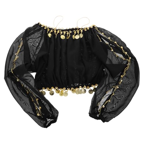 WRITWAA Tanzkostüm Langarm Kostüme Outfits Tänzerin Accessoires Damen Tanzkostüm Tanzperformance Zubehör Bühnenperformance Schulterfrei Chiffon WRITWAA Tanzkostüm Langarm Kostüme Outfits Tänzerin Accessoires Damen Tanzkostüm Tanzperformance Zubehör Bühnenperformance Schulterfrei Chiffon von WRITWAA