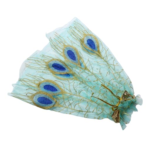 WRITWAA Umhang aus Federnetz Umhang für Kleinkinder Friseurumhang für Kleidernadel Leichtes Cape Aufführungs Cape Prinzessinnenumhang für Netzwickel Nylon Light Green von WRITWAA
