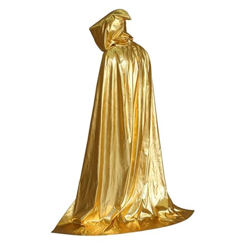 WRITWAA Unisex Halloween Kapuzenumhang Cape Mit Goldakzenten Halloween Kostü Zubehör Für Partys Und Cosplay Ideal Für Karneval Und Gruselveranstaltungen WRITWAA Unisex Halloween Kapuzenumhang Cape Mit Goldakzenten Halloween Kostü Zubehör Für Partys Und Cosplay Ideal Für Karneval Und Gruselveranstaltungen von WRITWAA
