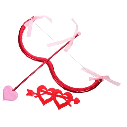 WRITWAA Valentinstag Cosplay Set Cupid Herz Kostüm Zubehör mit Mini Bogen Pfeilen und Herzbrille Leichtes Bequemes Partyaccessoire für Brautparty Halloween Romantische Feier WRITWAA Valentinstag Cosplay Set Cupid Herz Kostüm Zubehör mit Mini Bogen Pfeilen und Herzbrille Leichtes Bequemes Partyaccessoire für Brautparty Halloween Romantische Feier von WRITWAA