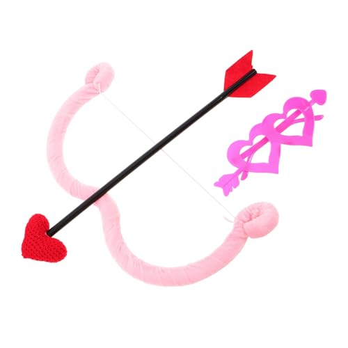 WRITWAA Valentinstagspartydekoration -outfit -kostüm Zum Valentinstag Cupid -kostüm Männlich -set Zum Valentinstag Valentinstagspartykostüme Zubehör Rosa Goldener Samt von WRITWAA