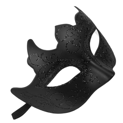 WRITWAA Venezianische Halbmaske Schwarz Dekorative Maskerade Maske für Damen und Herren Halbe Gesichtsbedeckung für Karneval Halloween Kostümparty Ball und Festlichkeiten WRITWAA Venezianische Halbmaske Schwarz Dekorative Maskerade Maske für Damen und Herren Halbe Gesichtsbedeckung für Karneval Halloween Kostümparty Ball und Festlichkeiten von WRITWAA