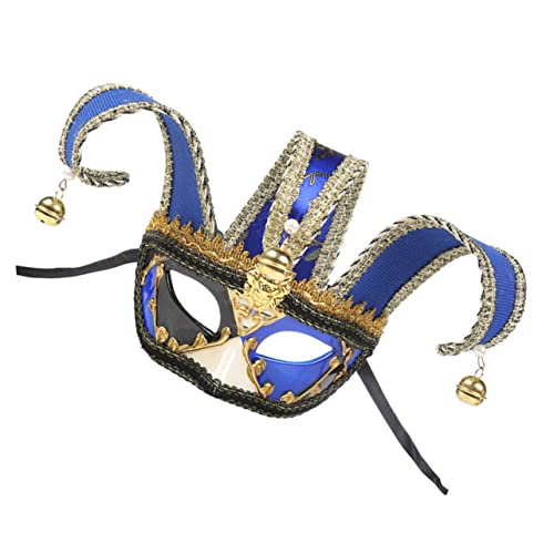 WRITWAA Venezianische Herren Maske Halbgesichtsmaske Für Karneval Maskenball Und Kostümparty Handgefertigt Augenpartie Zufälliger Farbgestaltung WRITWAA Venezianische Herren Maske Halbgesichtsmaske Für Karneval Maskenball Und Kostümparty Handgefertigt Augenpartie Zufälliger Farbgestaltung von WRITWAA