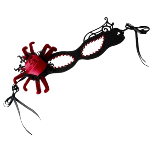 WRITWAA Vintage Spinnenblumen Masquerade mit Strass Halloween Cosplay für Kostümparty Karneval Maskenball Damen Hexen Dekorative Partyaccessoire WRITWAA Vintage Spinnenblumen Masquerade mit Strass Halloween Cosplay für Kostümparty Karneval Maskenball Damen Hexen Dekorative Partyaccessoire von WRITWAA