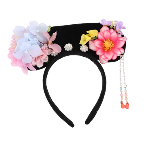 WRITWAA Vintage-Stirnband Haarband mit Blumen Prinzessinnen-Stirnbänder für Mädchen Haarband aus der Qing- Hanfu-Kopfbedeckung Chinesische Haarverzierung Blumenkopfschmuck Plastik WRITWAA Vintage-Stirnband Haarband mit Blumen Prinzessinnen-Stirnbänder für Mädchen Haarband aus der Qing- Hanfu-Kopfbedeckung Chinesische Haarverzierung Blumenkopfschmuck Plastik von WRITWAA
