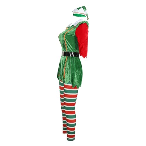WRITWAA Weibliches Outfit Weihnachtskostüm für Erwachsene Mädchen Performance Kleid Party Kleidung Cosplay Stil WRITWAA Weibliches Outfit Weihnachtskostüm für Erwachsene Mädchen Performance Kleid Party Kleidung Cosplay Stil von WRITWAA