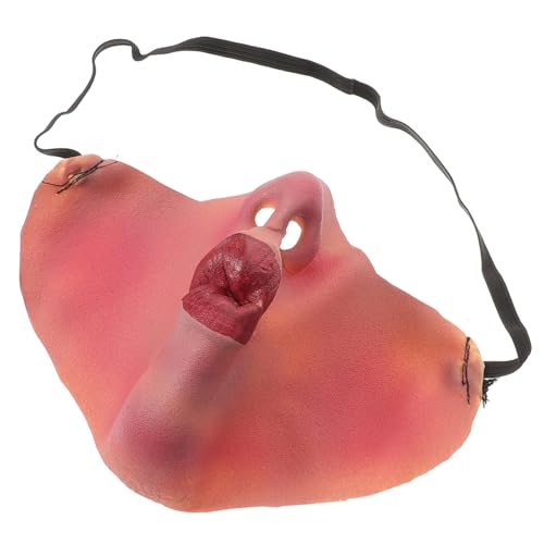 WRITWAA Halloween Maskerade Halbmaske Realistische Nase Cosplay Kostüm Für Erwachsene Gruseliger Karneval WRITWAA Halloween Maskerade Halbmaske Realistische Nase Cosplay Kostüm Für Erwachsene Gruseliger Karneval von WRITWAA