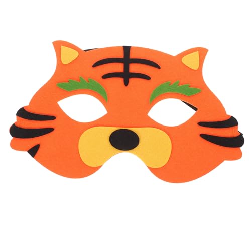 WRITWAA Halloween Tiger Maske Tier Halbgesichtsmaske Für Jungen Und Mädchen Bequeme Filz Party Requisite WRITWAA Halloween Tiger Maske Tier Halbgesichtsmaske Für Jungen Und Mädchen Bequeme Filz Party Requisite von WRITWAA