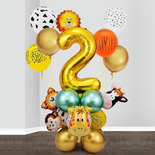 1 x Dschungel-Safari-Happy Birthday Party 1 2 3 Jahre alte Krone Stirnband Hut Geburtstag Babyparty 1. Geburtstag Party Ballon 2 1 x Dschungel-Safari-Happy Birthday Party 1 2 3 Jahre alte Krone Stirnband Hut Geburtstag Babyparty 1. Geburtstag Party Ballon 2 von WRJLIN
