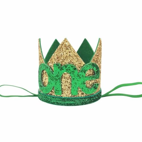 1 x Dschungel-Safari-Krone, Kopfband für 1, 2, 3 Jahre, Geburtstag, Babyparty, 1. Geburtstag, Party, 1 Stück 1 x Dschungel-Safari-Krone, Kopfband für 1, 2, 3 Jahre, Geburtstag, Babyparty, 1. Geburtstag, Party, 1 Stück von WRJLIN