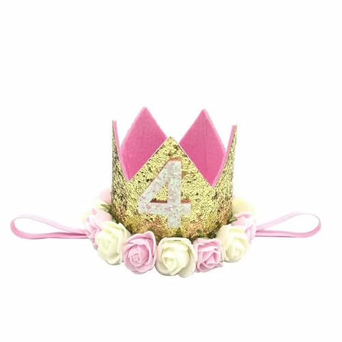 1 x Dschungel-Safari-Krone, Kopfband für 1, 2, 3 Jahre, Geburtstag, Babyparty, 1. Geburtstag, Party, Blume 4 1 x Dschungel-Safari-Krone, Kopfband für 1, 2, 3 Jahre, Geburtstag, Babyparty, 1. Geburtstag, Party, Blume 4 von WRJLIN