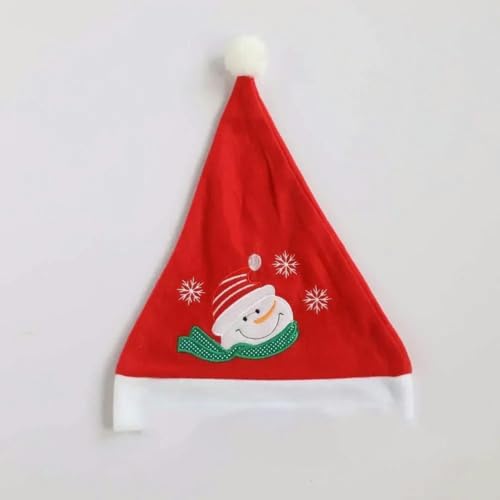 Weihnachtsmütze für Kinder, kurze Samthut, lange Samthut, Erwachsene, Party, Dekoration, Vliesmütze, Weihnachtsmannmütze, Schneemann-Stil Weihnachtsmütze für Kinder, kurze Samthut, lange Samthut, Erwachsene, Party, Dekoration, Vliesmütze, Weihnachtsmannmütze, Schneemann-Stil von WRJLIN