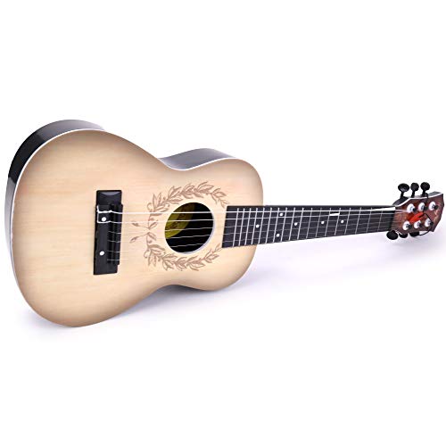 WS - Gitarre - Musik - Musikalisches Bewusstsein - 610778 - 61 cm - Natur - Ideal für Anfänger - Kindergitarre - Instrument - Junior - Musikalisches Bewusstsein - Tanzende Kinder - Ab 4 Jahren von WS Music MGM