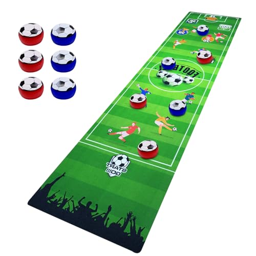 Tabletop Brettspiel Set, Shuffleboard Tabelletop Spiele, Shuffleboard Bowling Fußball Tischspiele Interaktive Tabletop Brettspiele für Kinder und Erwachsene, Brettspiele (Fußball Spiele) von WSAMJIN