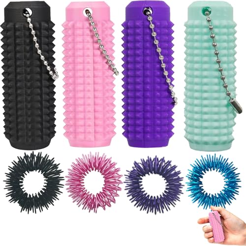 Little Ouchies Schmerzzappeln, tragbare Stim-Werkzeuge, Fidget-Schlüsselanhänger zur Angstlinderung und Fokusverbesserung, Büro-Stressabbau und Lernhilfe, Schlüsselanhänger, tragbar, leiser von WSDFTQ