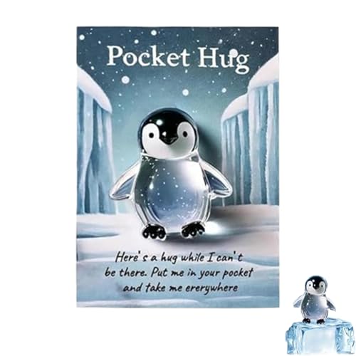 Taschenpinguin, Kristall-Umarmungskarte für Freunde und Lieben, herzerwärmendes Andenken zum Geburtstag, Weihnachten, Freundschafts-Token, besondere Meilensteine, alltägliche Ermutigung Taschenpinguin, Kristall-Umarmungskarte für Freunde und Lieben, herzerwärmendes Andenken zum Geburtstag, Weihnachten, Freundschafts-Token, besondere Meilensteine, alltägliche Ermutigung von WSDFTQ