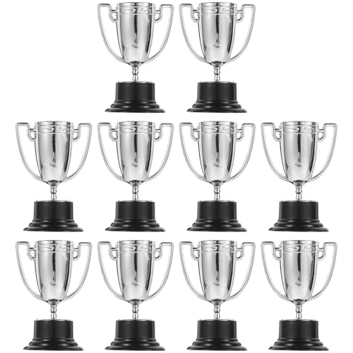 10 Pcs Mini Trophäe Fußball for Kinder Kunststoff Decor Spielzeug Mädchen Tasse Baseball Ornamente Trophäen Erwachsene Für Kinder von WSQHAO