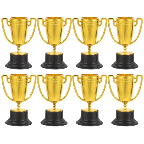 16 Stück Mini-Trophäen for Kinder, Preispokale, Wettbewerbe, Gold, for, Schule, Sport, Belohnungen, Mehrzweck-Party-Dekor Für Kinder(Gold) von WSQHAO