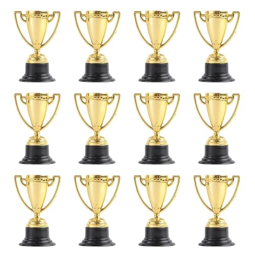 16 Stück kleine Trophäenspielzeuge aus Kunststoff for Kinder, Gewinnerpreise, Trophäen for, Sporttag, Schulspiele, Belohnung, Mini-Tassen, Spaß Für Kinder von WSQHAO