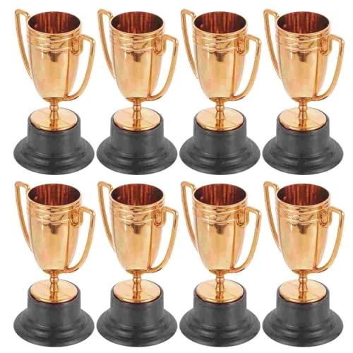 16 stücke Mini Kunststoff Gold Belohnung Trophäe Tasse Fußball Medaillen Preis Frühen Pädagogisches Spielzeug Geschenke Prop Für Kinder(Bronze) von WSQHAO