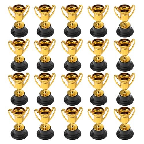20 stücke Mini Kunststoff Gold Belohnung Troféus Tasse Fußball Medaillen Preis Frühen Pädagogischen Kinder Auszeichnungen Geschenke Für Kinder von WSQHAO