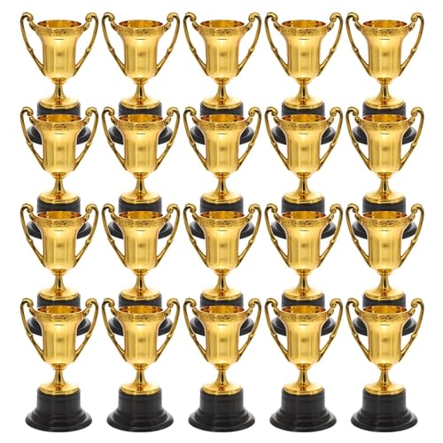 20Pcs Mini Kunststoff Gold Belohnung Trophäe Tasse Fußball Medaillen Kinder Preis Auszeichnungen Prop Für Kinder von WSQHAO