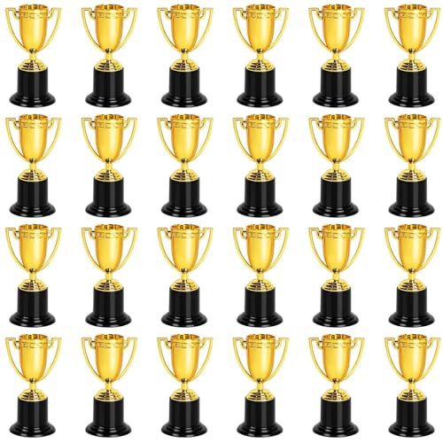24 Stück Mini-Gold-Trophäenbecher for Kinder und Erwachsene, 4 Zoll große Plastiktrophäen for Sport, Partygeschenke, Turniere, Wettbewerbe Für Kinder 24 Stück Mini-Gold-Trophäenbecher for Kinder und Erwachsene, 4 Zoll große Plastiktrophäen for Sport, Partygeschenke, Turniere, Wettbewerbe Für Kinder von WSQHAO