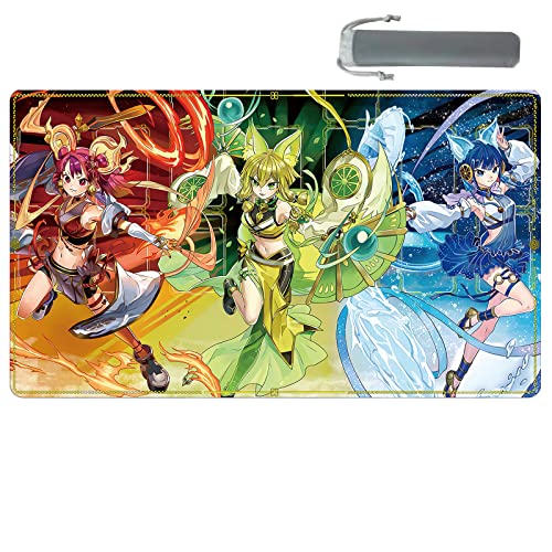 WSRXDMSN ygo spielmatte playmat Gummimatte Duell Matte Gaming Wettbewerb Pad Matte Karte Binder Deck 23.6x13.7in von WSRXDMSN