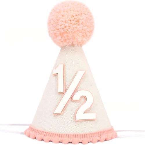 WTRYT Geburtstagshüte 1 Stück Verstellbare Geburtstag Kegel Party Hüte Baby Partyhüte Set Farbenfrohe-Feier Kopfbedeckungen 1/2 Geburtstag Kopfschmuck für Baby Mädchen und Jungen Familienfeiern WTRYT Geburtstagshüte 1 Stück Verstellbare Geburtstag Kegel Party Hüte Baby Partyhüte Set Farbenfrohe-Feier Kopfbedeckungen 1/2 Geburtstag Kopfschmuck für Baby Mädchen und Jungen Familienfeiern von WTRYT