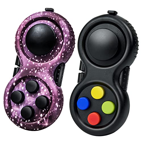 WTYCD Original Fidget Toy Game, gummierter klassischer Controller, Fidget Konzentrationsspielzeug mit 8-Fidget-Funktionen und Umhängeband, hervorragend zum Abbau von Stress und Angst WTYCD Original Fidget Toy Game, gummierter klassischer Controller, Fidget Konzentrationsspielzeug mit 8-Fidget-Funktionen und Umhängeband, hervorragend zum Abbau von Stress und Angst von WTYCD