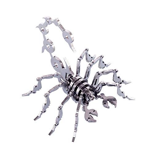 Kleiner Skorpion Metallmodellbausatz, DIY-Edelstahl-Puzzle, Porzellan-Desktop-Ornament für Kinder von WUBA