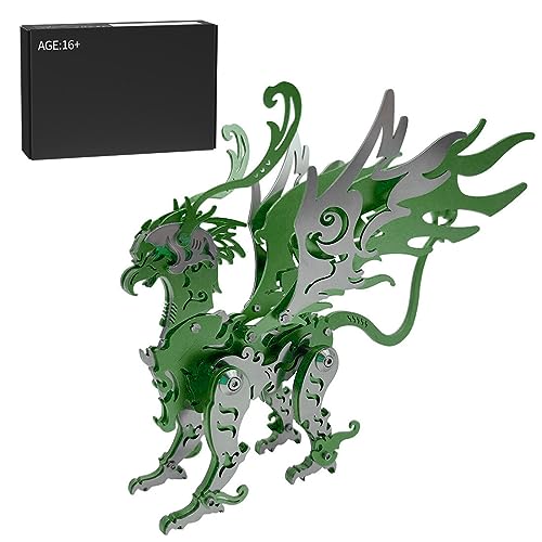 WUBA 3D Metall Adler Puzzle für Erwachsene, DIY chinesische Legende Adler Monster Metall Modell Kits, mechanische Adler Montage Modell Kit, kreative und sammelbare Ornament für Raum Decor (69+PCS) von WUBA