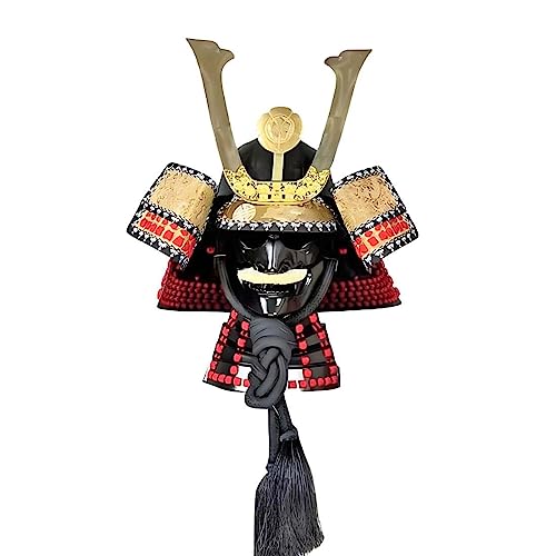 WUBA Japanischer Samurai Helm Rüstung, tragbare antike Rüstung Helm Requisite, sammelbares Helm Spielzeug für Erwachsene von WUBA
