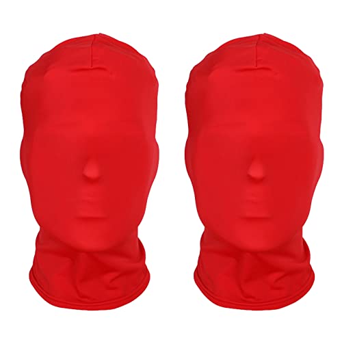 2 Stück Vollgesichtsmaske Halloween Milchseide Vollgesichtsmaske Unisex Gesichtslose Maske für Halloween party Kostüm cool und trendy -Rot 2 Stück Vollgesichtsmaske Halloween Milchseide Vollgesichtsmaske Unisex Gesichtslose Maske für Halloween party Kostüm cool und trendy -Rot von WUERKIYA
